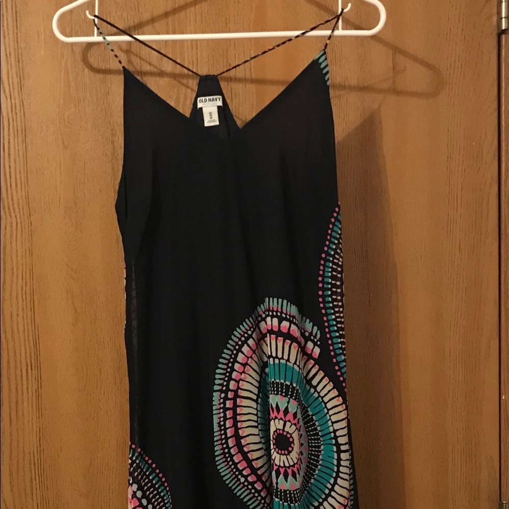 Navy maxi dress